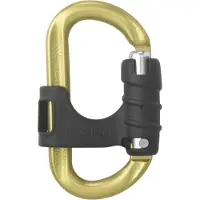 Austrialpin Ovalock Snapgate Karabiner für Sicherungsgerät gelb