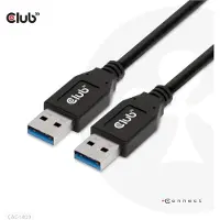 Club 3D CLUB3D USB Typ-A Gen2(10G) Kabel, 3A St/St 0.5m, 0,5 m, USB A, USB A, USB 3.2 Gen 2 (3.1 Gen 2), 10 Gbit/s, Schwarz