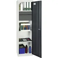 Stumpf Werkzeug- und Materialschrank 3000, RAL 7035/7016, 2 Schubladen, 3 Wannen