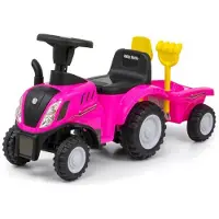 Milly Mally Riding Vehicle New Holland T7 Pink tractor
