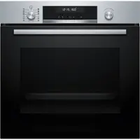 Bosch Serie 6 Pyrolyse-Multifunktionsbackofen, 60 cm Breite, AirFry, 3D Heißluft, Edelstahl, HBG578ES3