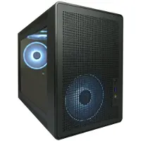 LC-Power LC-716MB-ON, Micro Tower, PC, Schwarz, micro ATX, Mini-ITX, Metall, Kunststoff, Gehärtetes Glas, Gaming