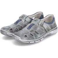 Krisbut Slipper gelocht gefloch. modisch in grau, Gr. 40