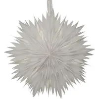 MARELIDA Papierstern EISBLUME - hängend - D: 60cm - mit Band - weiß