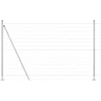 vidaXL Euro-Zaun mit Betonsockel 10 x 1,6 m Verzinkter Stahl Silber