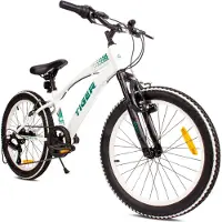 Sun baby Kinderfahrrad Jungenfahrrad 20 Zoll Fahrrad mit 6 gang Kettenschaltungen Shimano RevoShift Tiger Bike weiß