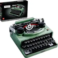 LEGO Ideas Schreibmaschine, Basteln für Erwachsene, Retro-Modell zum Sammeln und Dekorieren, kreative Hobbys, einzigartige Geschenkidee 21327