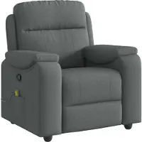Syfax Massagesessel Dunkelgrau Stoff