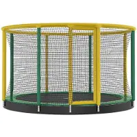 Akrobat Trampolin "Gallus Inground", 305 cm, Grün-Gelb