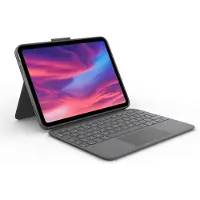 Logitech Combo Touch, QWERTY, Spanisch, Touchpad, 1,8 cm, 1 mm, Apple
