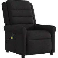 vidaXL Massagesessel Schwarz Stoff
