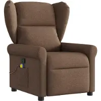 Syfax Massagesessel Braun Stoff
