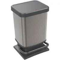 Rotho Paso pedaalemmer - prullenbak 20L - BPA vrij - grijs (1754010602WS)
