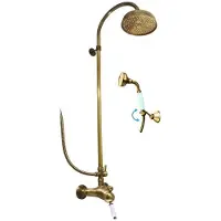 RAV copy of SEINA Standduschsäule mit Chrom Handbrause SLEZAK