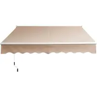 Helloshop26 - Ausziehbare Balkonmarkise 245 x 200 cm verstellbarer Winkel 40-100° praktisch und langlebig braunes Aluminium