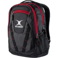 Gilbert Rucksack Sport Club V4 schwarz rot 50x32x14 cm Rugby