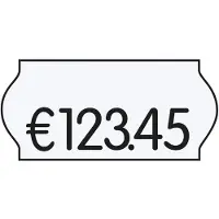 SATO Printer Labels AS Preisetiketten 36 Rollen à 1500 Etiketten weiß 26,0 x 12,0 mm weiß