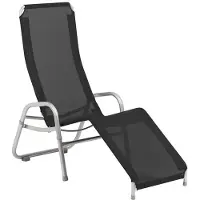 Karasek Bermuda Neo Bäderliege Aluminium/Textilene Schwarz|Hellgrau 11140969