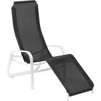 Karasek Florida Neo Bäderliege Aluminium/Textilene Schwarz|Weiß 11190169