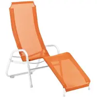 Karasek Bermuda Neo Bäderliege Aluminium/Textilene Weiß|Orange 11140183