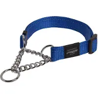 Rogz For Dogs Fanbelt Halbschlupf-Halsband Blau