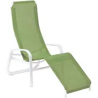 Karasek Florida Neo Bäderliege Aluminium/Textilene Weiß|Grün 11190174
