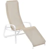 Karasek Florida Neo Bäderliege Aluminium/Textilene Weiß|Sand 11190175
