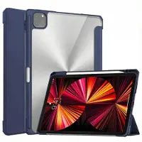 IMoshion Trifold Hardcase Klapphülle für das Apple iPad Pro 11 (2022 / 2021 / 2020 / 2018) - Dunkelblau