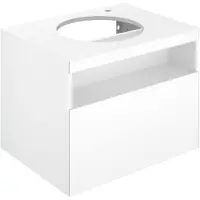 Keuco Waschtischunterschrank Stageline 65x55x49cm, Lac I m, G I sat, o El., HL