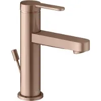Keuco Waschtisch-Einhebelmischer 100 IXMO Flat Ausl. 109mm, m Abl.garn, Rot gebürstet