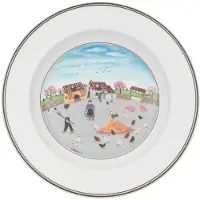 Villeroy & Boch Suppenteller "Suppenteller Hühnerhof Design Naif ø 21 cm bunt"