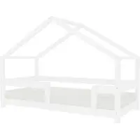 Benlemi Kinderhausbett LUCKY 90 x 200 weiß