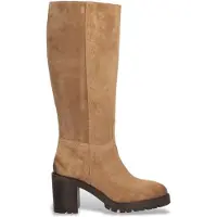Alpe für Damen. 521811 Brown Valley Lederstiefel (37), Braun, 5 bis 8 cm, Reißverschluss, Lässig