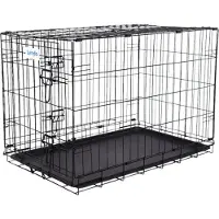 Lendo Online , faltbarer Hundekorb, 90x60x67 cm, Stahl, schwarz