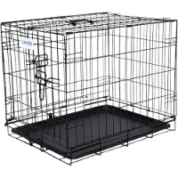 Lendo Online , faltbarer Hundekorb, 60x43x49,5 cm, Stahl, schwarz
