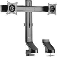Eaton Tripp-lite DDR1727DC Dual-Display Monitor Arm with Desk Clamp and Grommet for 17"- 27" Monitors