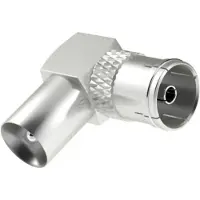Hama Audio-Video-Adapter - - 00205202 - Koaxial Stecker - Koaxial Buchse - 90