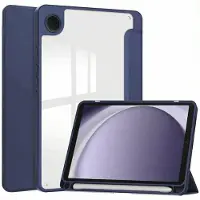 IMoshion Trifold Hardcase Klapphülle für das Samsung Galaxy Tab A9 8.7 Zoll - Dunkelblau