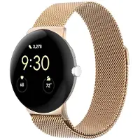 IMoshion Magnetisches Milanaise Armband für Google Pixel Watch 3 / 4 (45 mm) - Rose Gold