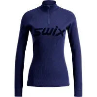 Swix RaceX Merino Half Zip, Damen, navy