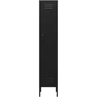 Lendo Online Metallschrank 35x50x180 cm Schwarz Stahl