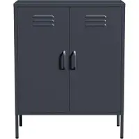 Lendo Online Metallschrank 80x40x100 cm Anthrazit Stahl