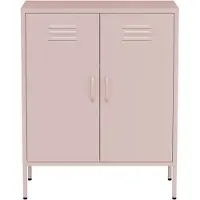 Lendo Online Metallschrank 80x40x100 cm Rosa Stahl