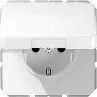JUNG Steckdose 1f aws glz CD UP Klappd IP20 CD1521BFKLWW