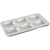 Gobel - 6 Madeleineform schlemmerhaft - Weißblech - 395 x 200 mm - 164810