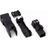 Wago 890-112 Stecker,mit Zugentlastungsgehäuse,2-polig,schwarz 890112 - 50 Stück