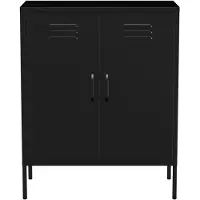 Lendo Online Metallschrank 80x40x100 cm Schwarz Stahl