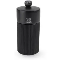 Peugeot Salzmühle LINE 12cm Aluminium Schwarz Stahlmahlwerk