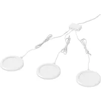 Osram SMART+ WiFi UNDERCABINET ROUND, weiß, Ø 8 cm, 3er-Set dimmbar, weiß / opal, für Küche, Aluminium, Modern