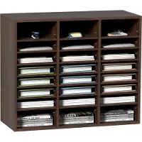 Vevor Briefablage 24 Fächer Organizer aus MDF